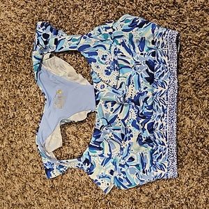 Lilly Pulitzer Angelique Ruffle sports bra